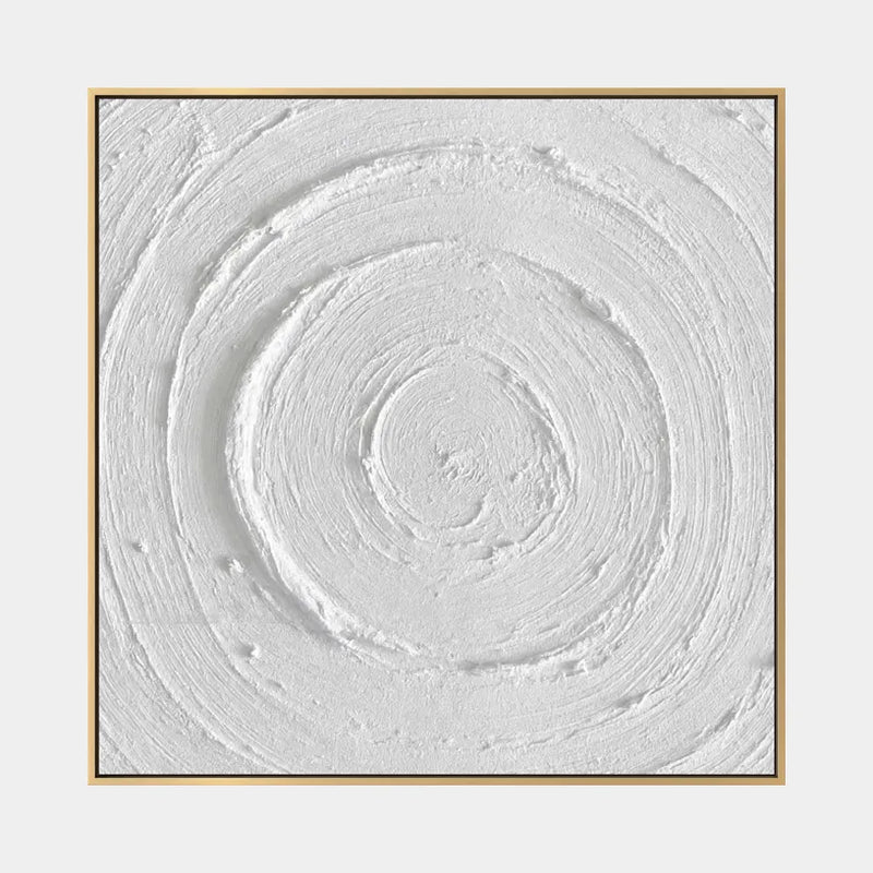 Pintura al óleo abstracta y conceptual de yeso y textura que presenta marcas abstractas en capas, textura y movimiento pictórico expresivo en una paleta gris.