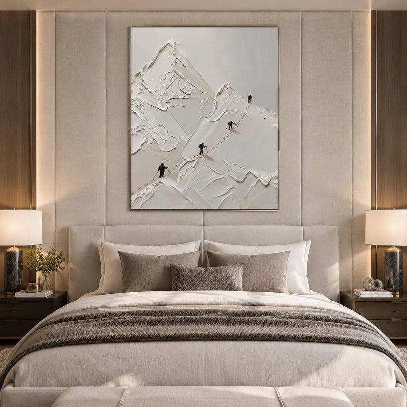 Plaster & Texture abstract oil painting showing layered abstract marks, texture and expressive painterly movement in a grey palette.