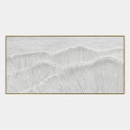 Plaster & Texture abstract oil painting showing layered abstract marks, texture and expressive painterly movement in a grey palette.