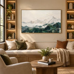 Plaster & Texture abstract oil painting showing layered abstract marks, texture and expressive painterly movement.