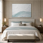 Plaster & Texture abstract oil painting showing layered abstract marks, texture and expressive painterly movement.