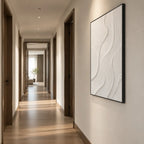 Plaster & Texture abstract oil painting showing layered abstract marks, texture and expressive painterly movement.