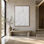 Plaster & Texture abstract oil painting showing layered abstract marks, texture and expressive painterly movement.