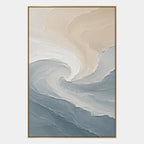 Plaster & Texture abstract oil painting showing layered abstract marks, texture and expressive painterly movement in a grey palette.
