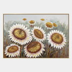Plaster & Texture floral/botanicals & nature oil painting showing botanical forms, flowers or trees arranged in a calm painterly composition in a brown palette.