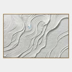 Plaster & Texture abstract oil painting showing layered abstract marks, texture and expressive painterly movement in a grey palette.
