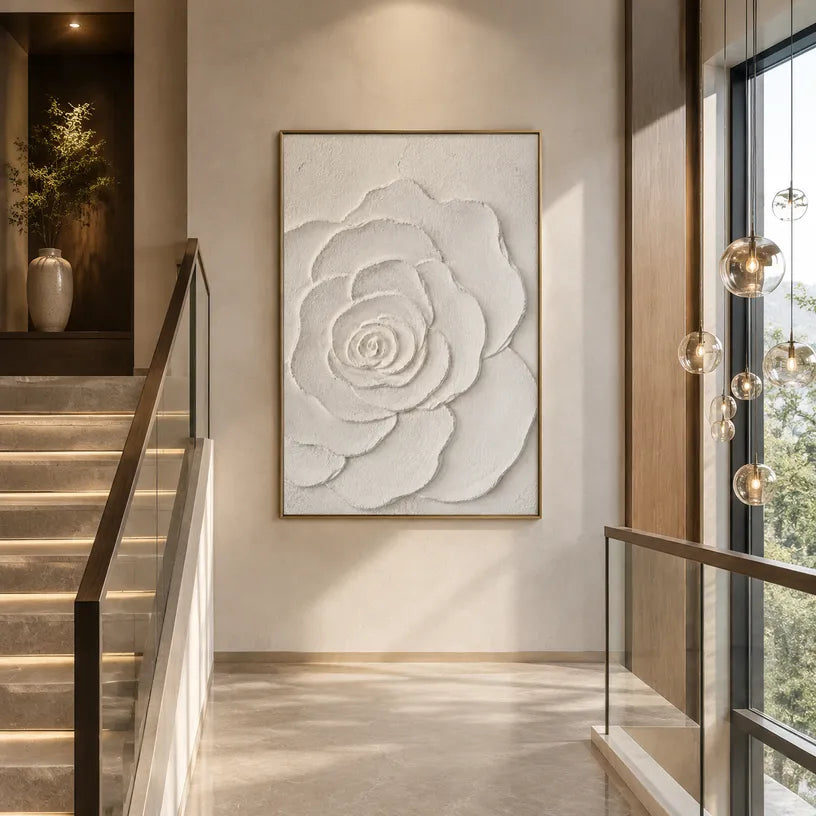 Plaster & Texture floral/botanicals & nature oil painting showing botanical forms, flowers or trees arranged in a calm painterly composition.