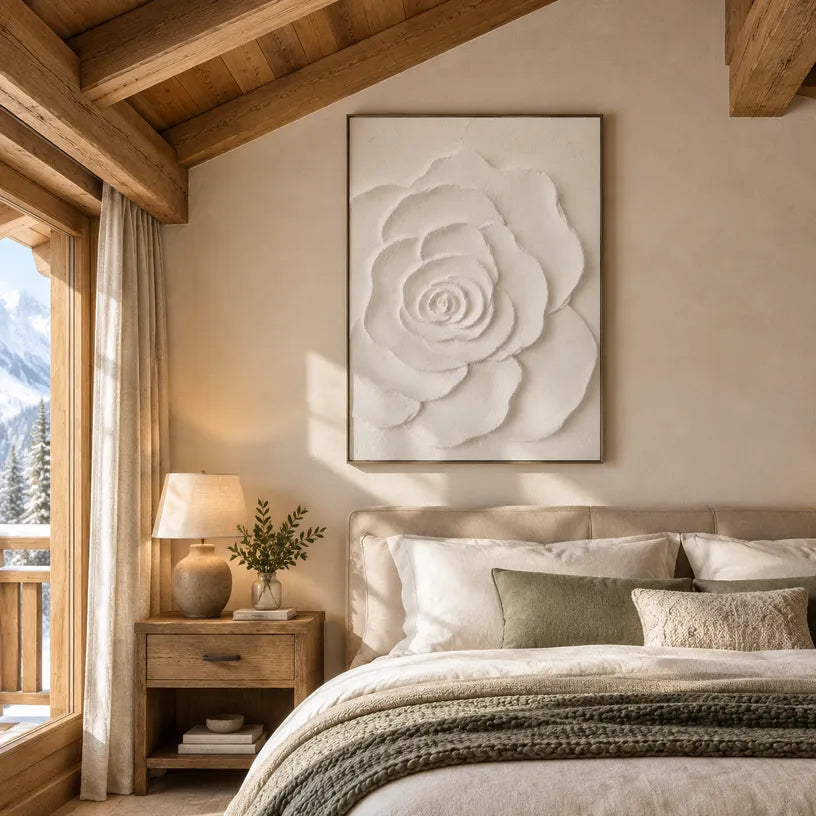 Plaster & Texture floral/botanicals & nature oil painting showing botanical forms, flowers or trees arranged in a calm painterly composition.