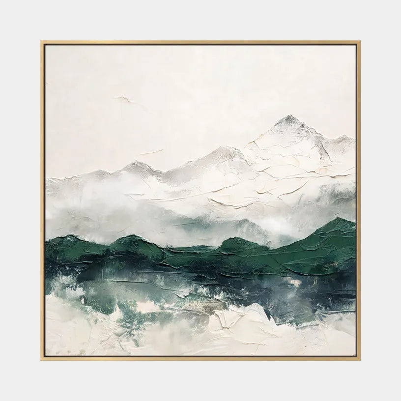 Plaster & Texture abstract oil painting showing layered abstract marks, texture and expressive painterly movement.