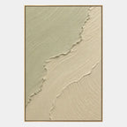 Plaster & Texture abstract oil painting showing layered abstract marks, texture and expressive painterly movement in a beige palette.