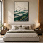 Plaster & Texture abstract oil painting showing layered abstract marks, texture and expressive painterly movement.