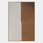 Plaster & Texture abstract oil painting showing layered abstract marks, texture and expressive painterly movement in a brown palette.