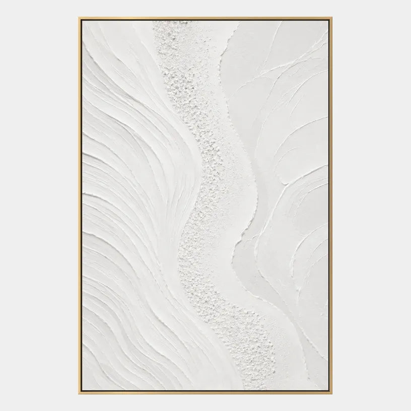 Plaster & Texture abstract oil painting showing layered abstract marks, texture and expressive painterly movement.