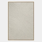 Plaster & Texture abstract oil painting showing layered abstract marks, texture and expressive painterly movement in a grey palette.