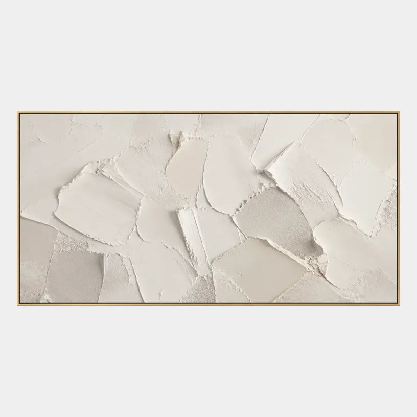 Plaster & Texture abstract oil painting showing layered abstract marks, texture and expressive painterly movement.