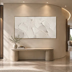 Plaster & Texture abstract oil painting showing layered abstract marks, texture and expressive painterly movement.