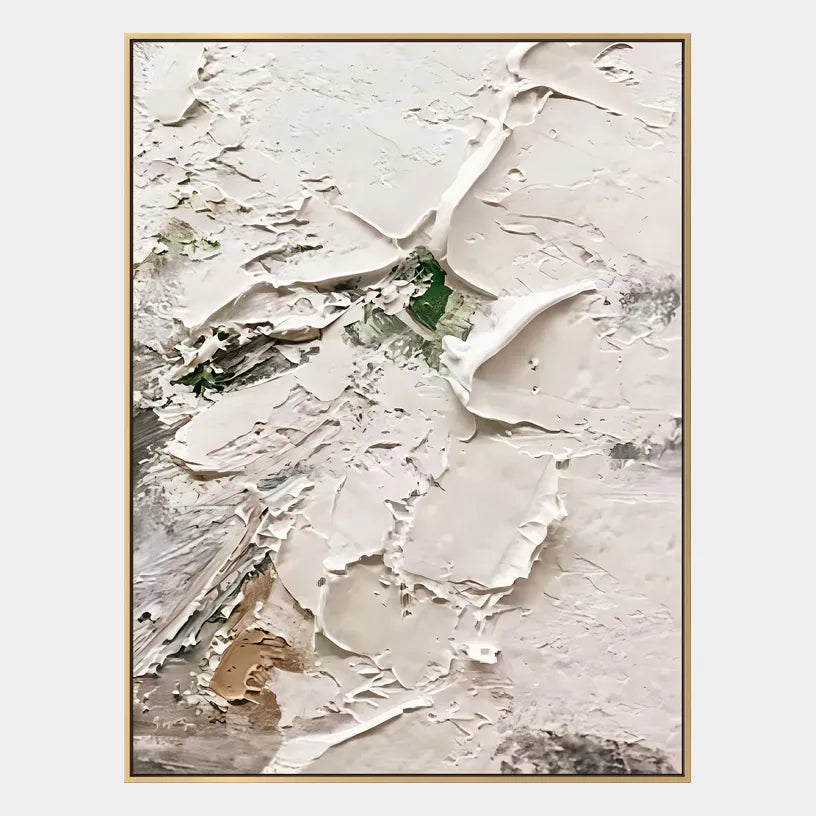 Plaster & Texture abstract oil painting showing layered abstract marks, texture and expressive painterly movement.