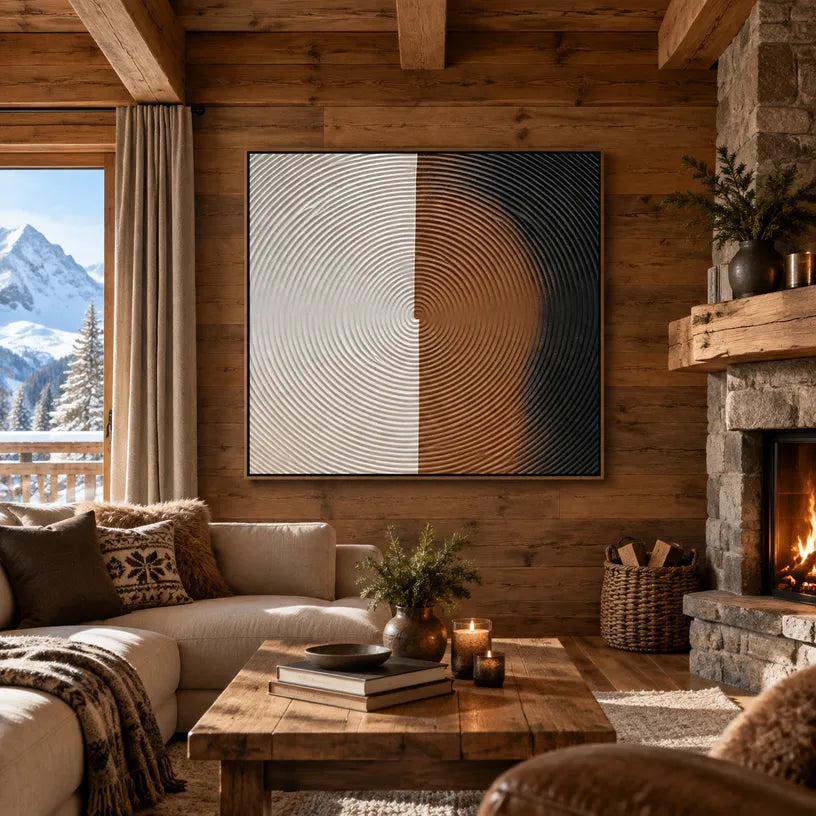 Plaster & Texture abstract oil painting showing layered abstract marks, texture and expressive painterly movement in a grey palette.