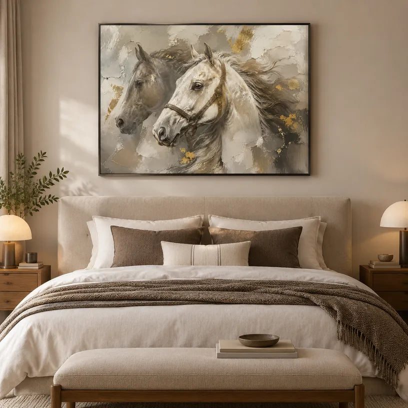 Plaster & Texture abstract oil painting showing layered abstract marks, texture and expressive painterly movement in a brown palette.