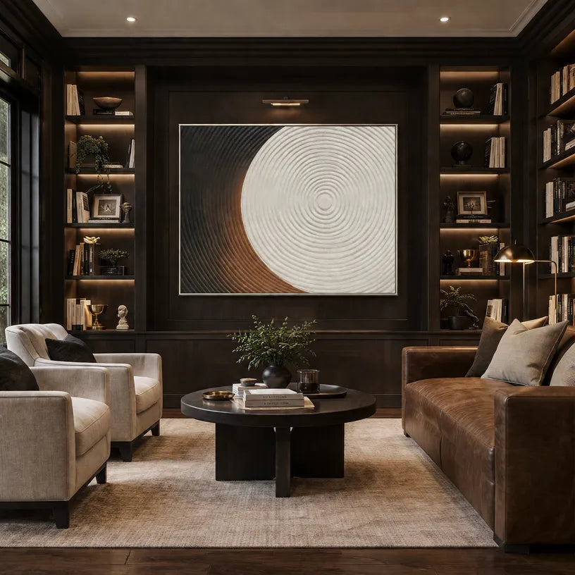 Plaster & Texture abstract oil painting showing layered abstract marks, texture and expressive painterly movement in a grey palette.