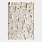 Plaster & Texture abstract oil painting showing layered abstract marks, texture and expressive painterly movement in a grey palette.