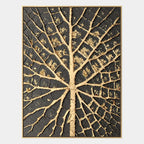 Plaster & Texture abstract oil painting showing layered abstract marks, texture and expressive painterly movement in a brown palette.