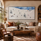 Plaster & Texture abstract oil painting showing layered abstract marks, texture and expressive painterly movement.
