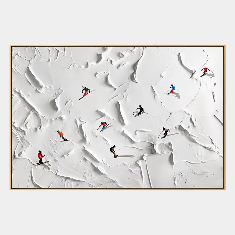 Plaster & Texture abstract oil painting showing layered abstract marks, texture and expressive painterly movement.