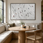 Plaster & Texture abstract oil painting showing layered abstract marks, texture and expressive painterly movement.