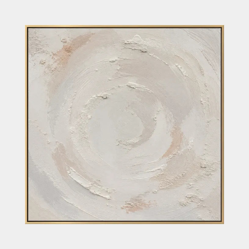 Plaster & Texture abstract oil painting showing layered abstract marks, texture and expressive painterly movement in a grey palette.