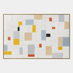 Plaster & Texture abstract oil painting showing layered abstract marks, texture and expressive painterly movement.