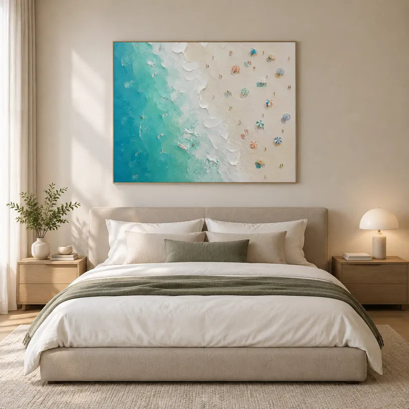 Plaster & Texture abstract oil painting showing layered abstract marks, texture and expressive painterly movement.