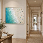 Plaster & Texture abstract oil painting showing layered abstract marks, texture and expressive painterly movement.