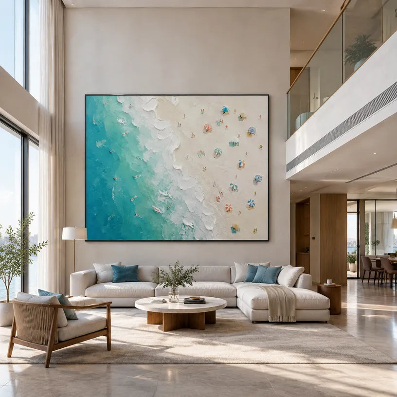 Plaster & Texture abstract oil painting showing layered abstract marks, texture and expressive painterly movement.