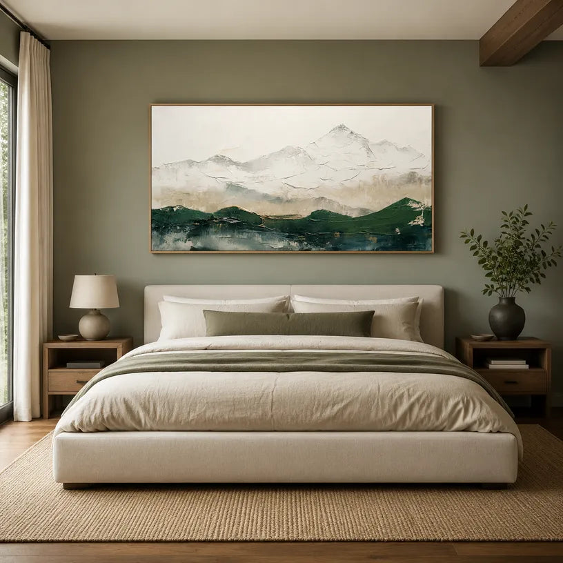 Plaster & Texture abstract oil painting showing layered abstract marks, texture and expressive painterly movement.