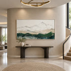 Plaster & Texture abstract oil painting showing layered abstract marks, texture and expressive painterly movement.