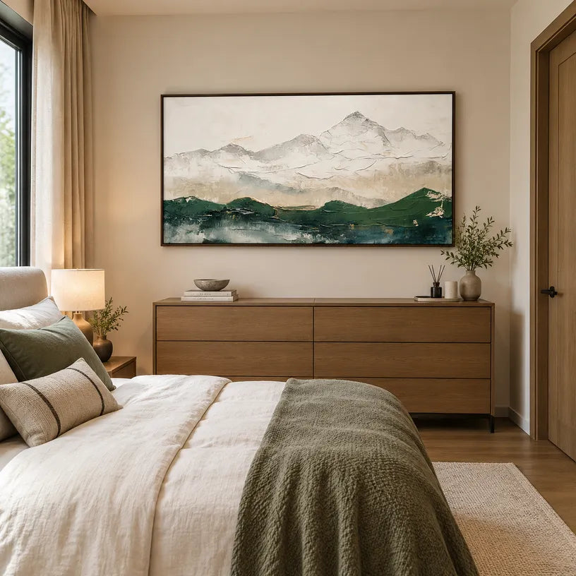 Plaster & Texture abstract oil painting showing layered abstract marks, texture and expressive painterly movement.