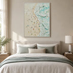 Plaster & Texture abstract oil painting showing layered abstract marks, texture and expressive painterly movement.