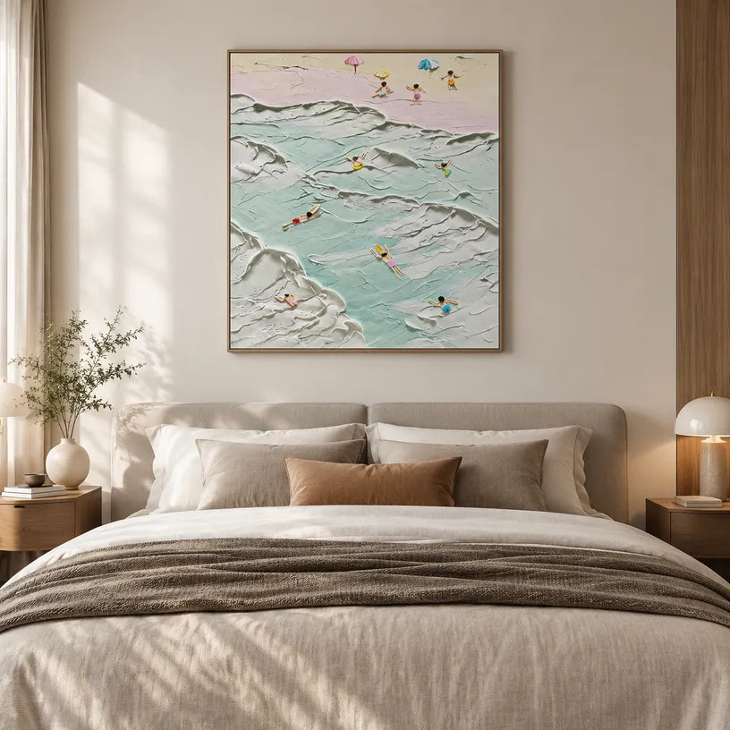 Plaster & Texture abstract oil painting showing layered abstract marks, texture and expressive painterly movement in a grey palette.