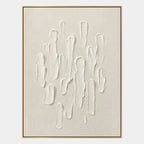 Plaster & Texture abstract oil painting showing layered abstract marks, texture and expressive painterly movement.