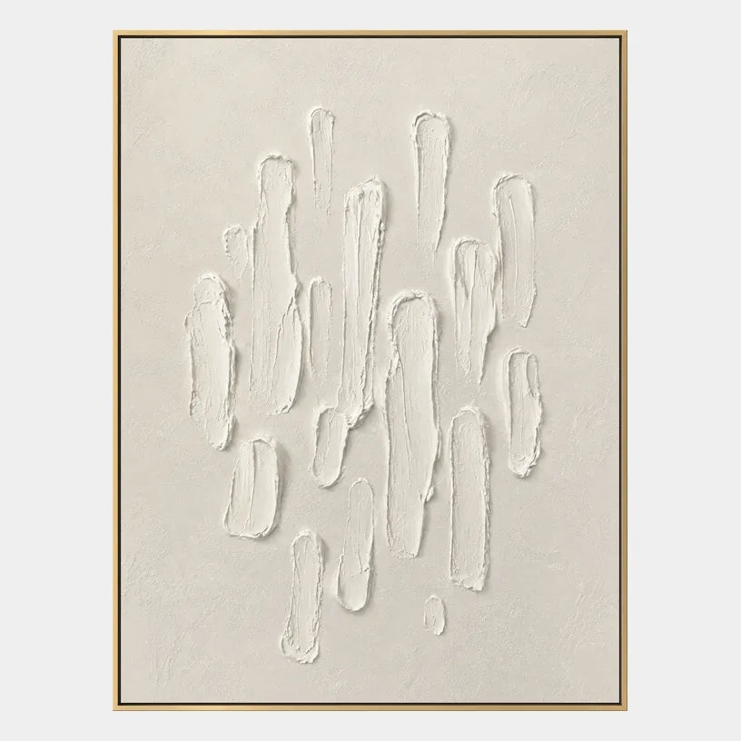 Plaster & Texture abstract oil painting showing layered abstract marks, texture and expressive painterly movement.