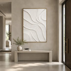 Plaster & Texture abstract oil painting showing layered abstract marks, texture and expressive painterly movement.