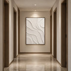 Plaster & Texture abstract oil painting showing layered abstract marks, texture and expressive painterly movement.