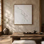 Plaster & Texture abstract oil painting showing layered abstract marks, texture and expressive painterly movement.
