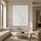Plaster & Texture abstract oil painting showing layered abstract marks, texture and expressive painterly movement.