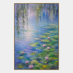 Plaster & Texture floral/botanicals & nature oil painting showing botanical forms, flowers or trees arranged in a calm painterly composition in a blue palette.