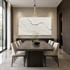 Plaster & Texture abstract oil painting showing layered abstract marks, texture and expressive painterly movement.