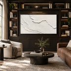 Plaster & Texture abstract oil painting showing layered abstract marks, texture and expressive painterly movement.