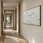 Plaster & Texture abstract oil painting showing layered abstract marks, texture and expressive painterly movement.