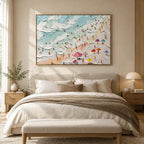 Plaster & Texture abstract oil painting showing layered abstract marks, texture and expressive painterly movement.